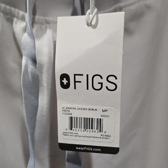 Figs White Zamora Jogger Scrub Pants - Picture 2 of 13
